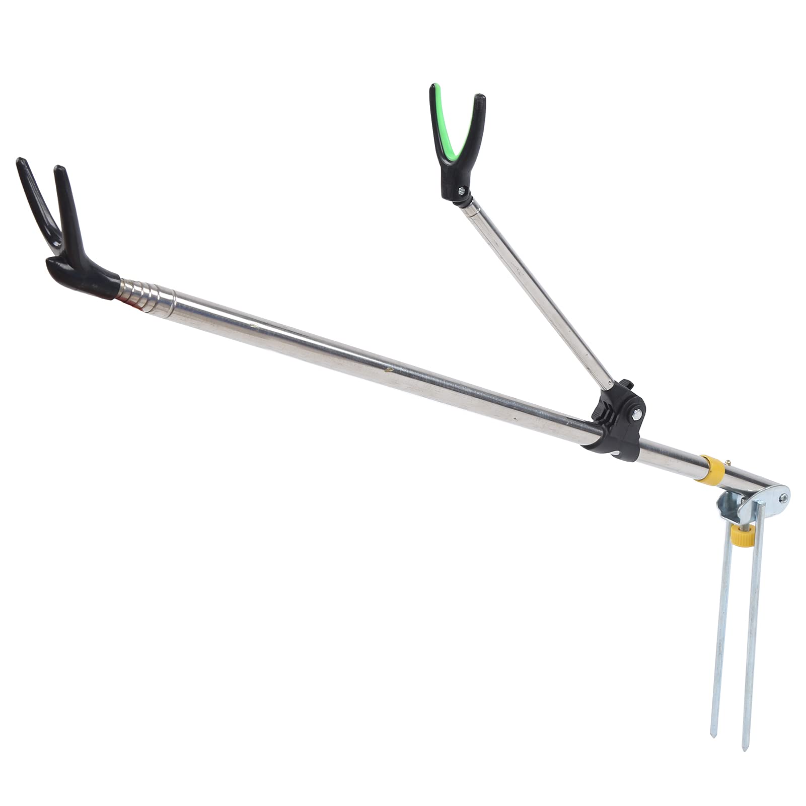 Wspornik na Wędkę, Kształt Y Teleskopowy Uchwyt na Wędkę ze Stali Nierdzewnej Wspornik na Wędkę Stojak na Sprzęt Wędkarski Rest Support Rack For Fishing
