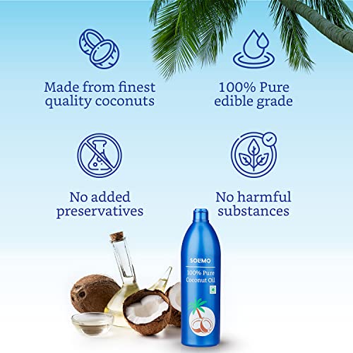 Amazon Brand - Solimo 100% Pure Coconut Oil, 1 L - Image 3