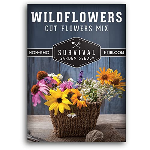 Survival Garden Seeds Cut Flowers & Wildflower Seed Mix...