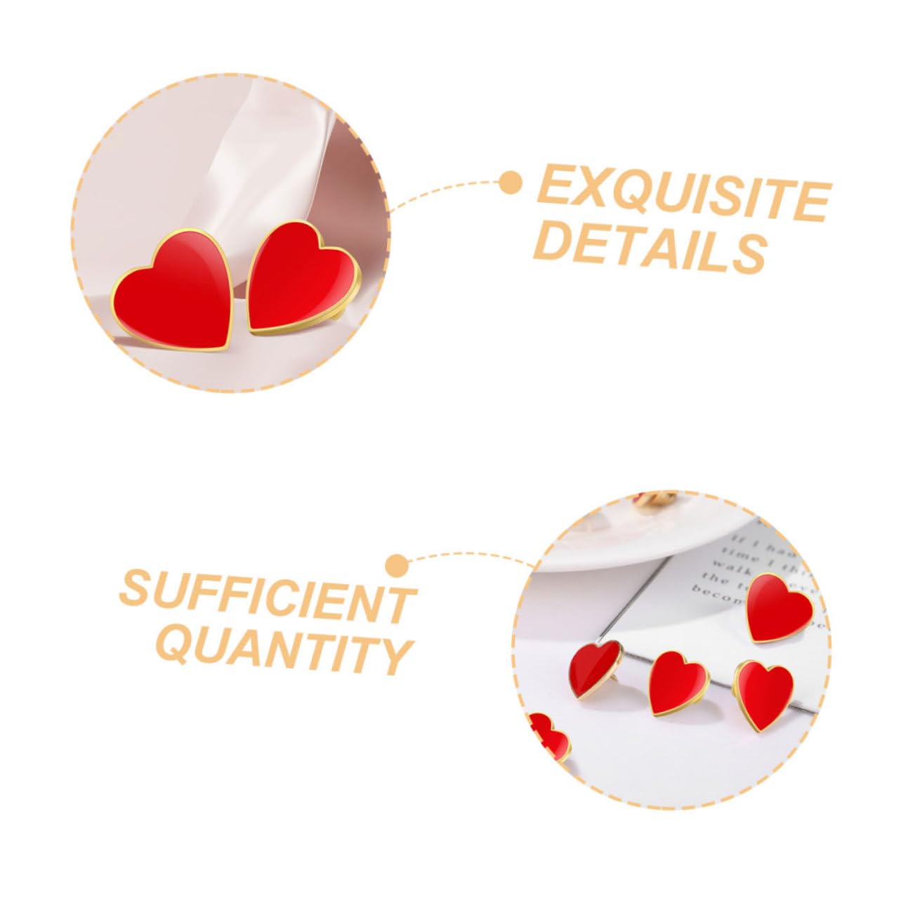 12pcs Brosche Stifte Set romantische Form Dekorative Broschen Hochzeitszeremonie Zinklegierung Herzstillung für Kleidung und Accessoires