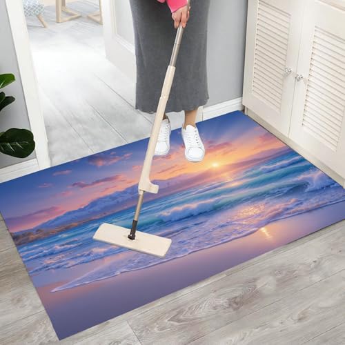Tapis de sol antidérapant paillasson attrape-poussière lavable pour entrée propre - 6