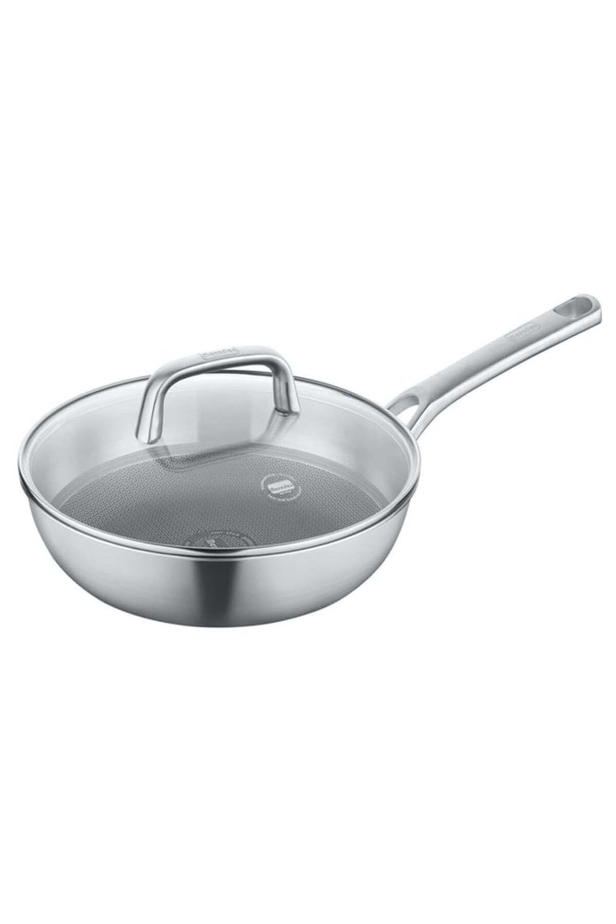 Berndes Wok Tricion Resist 26 cm, Wokpfanne mit Deckel 3,4 l Volumen, für alle Herdarten inkl. Induktion, antihaft beschichtet