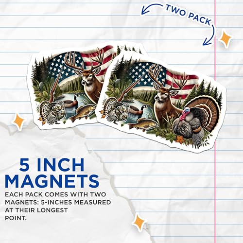 Imanes American Wildlife decorativos 2 pack 5 pulg miniatura 3