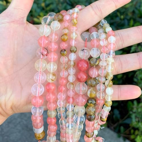 Image of 70pcs Adabele Lab Created Watermelon Tourmaline Gemstone 10mm Round Beads