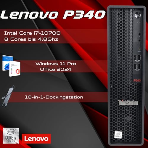 Lenovo PC komplett Büro Professional i7 10700 bis zu 4,80 GHz -32 GB RAM 1 Tera SSD - USB-c -Renoviert Doking Station 10 in 1 Win 11 Pro Office 2024 Pro Garantie 36 Monate – Bild 3
