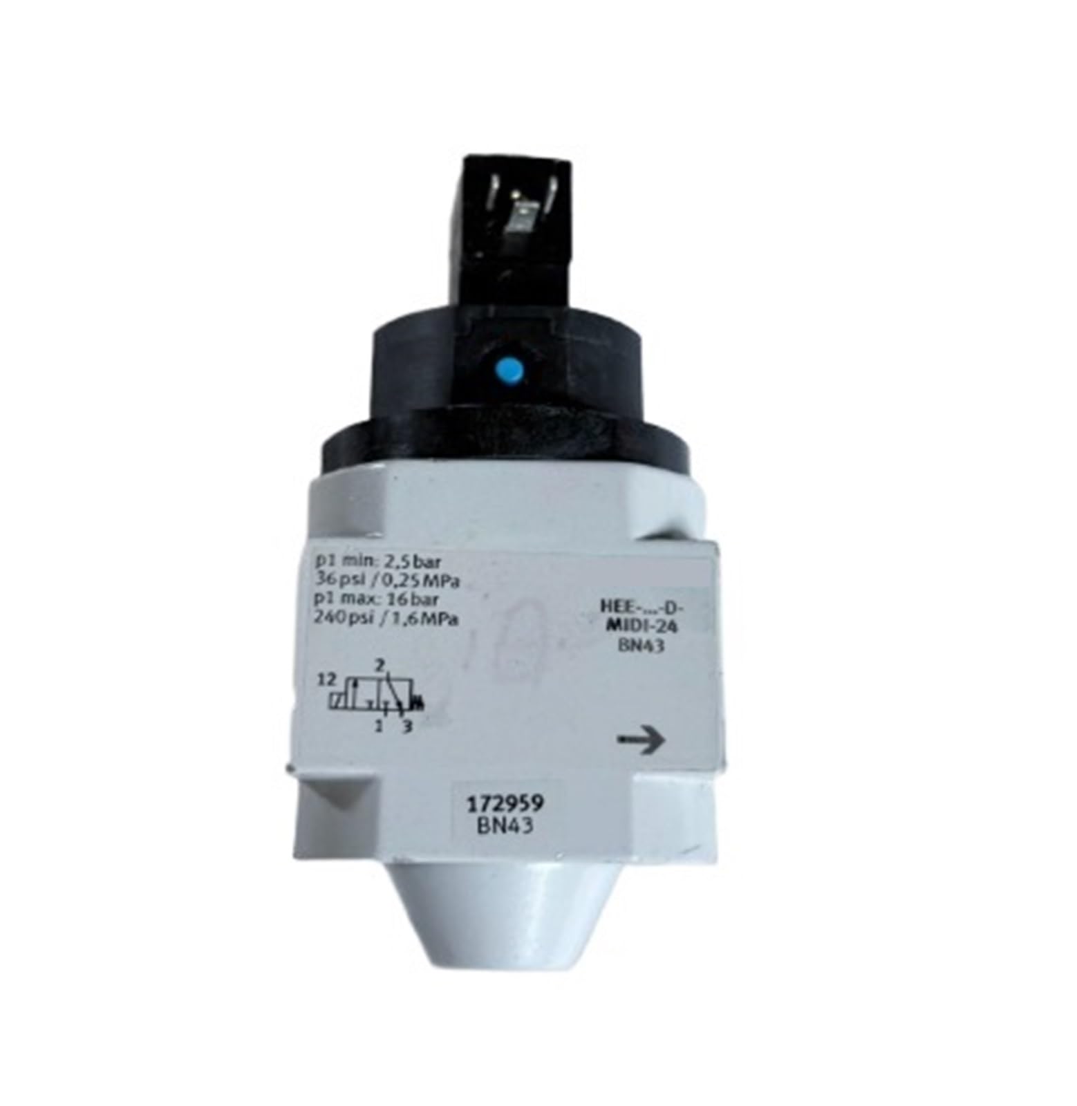 Soft Start On-Off Valve HEE-D-MIDI-24 172959 for Industry, Manufacturing