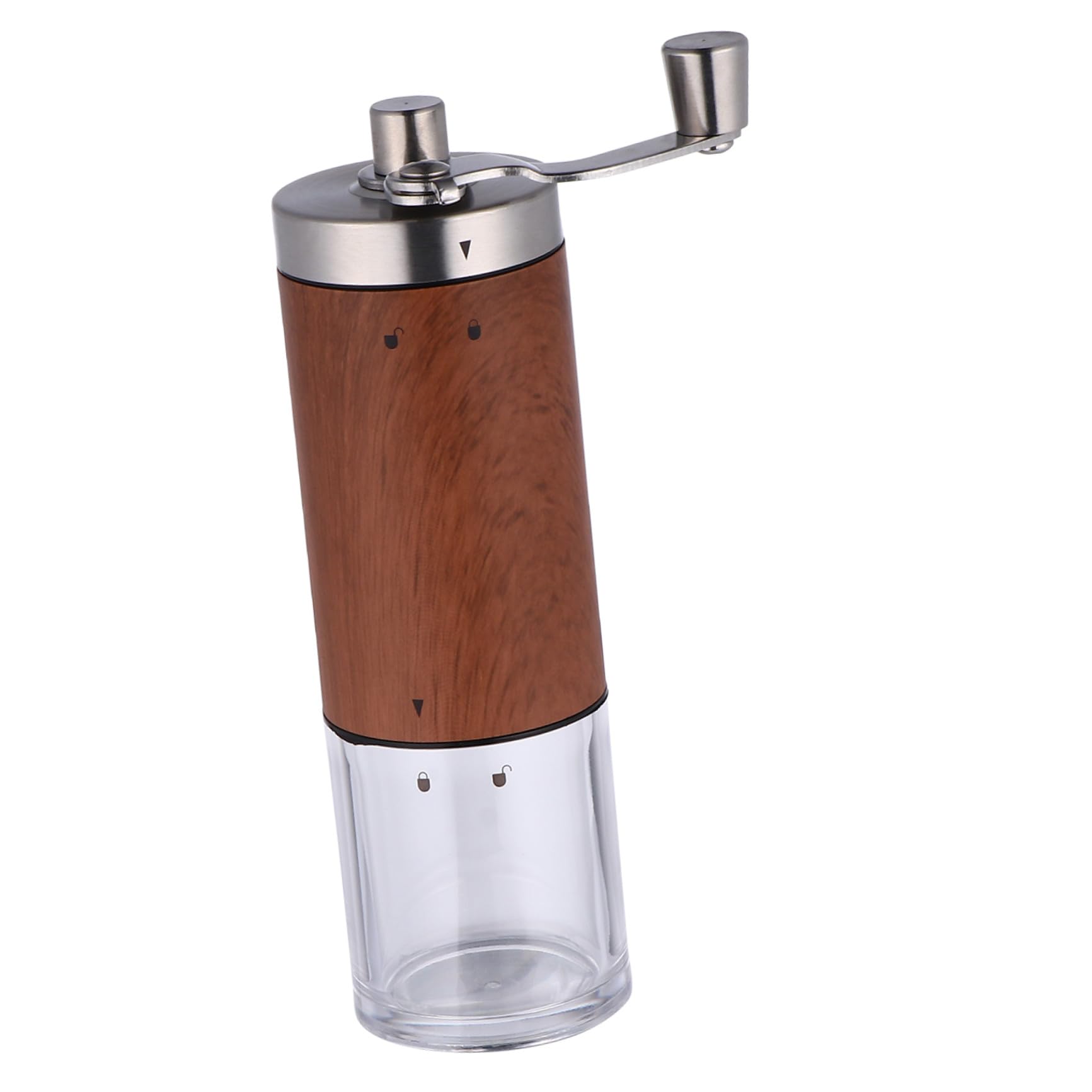1pieza Moledor Manual De Café Acero Inoxidable Práctico y Para Especias Nueces y Color Madera Portátil y Conveniente Para