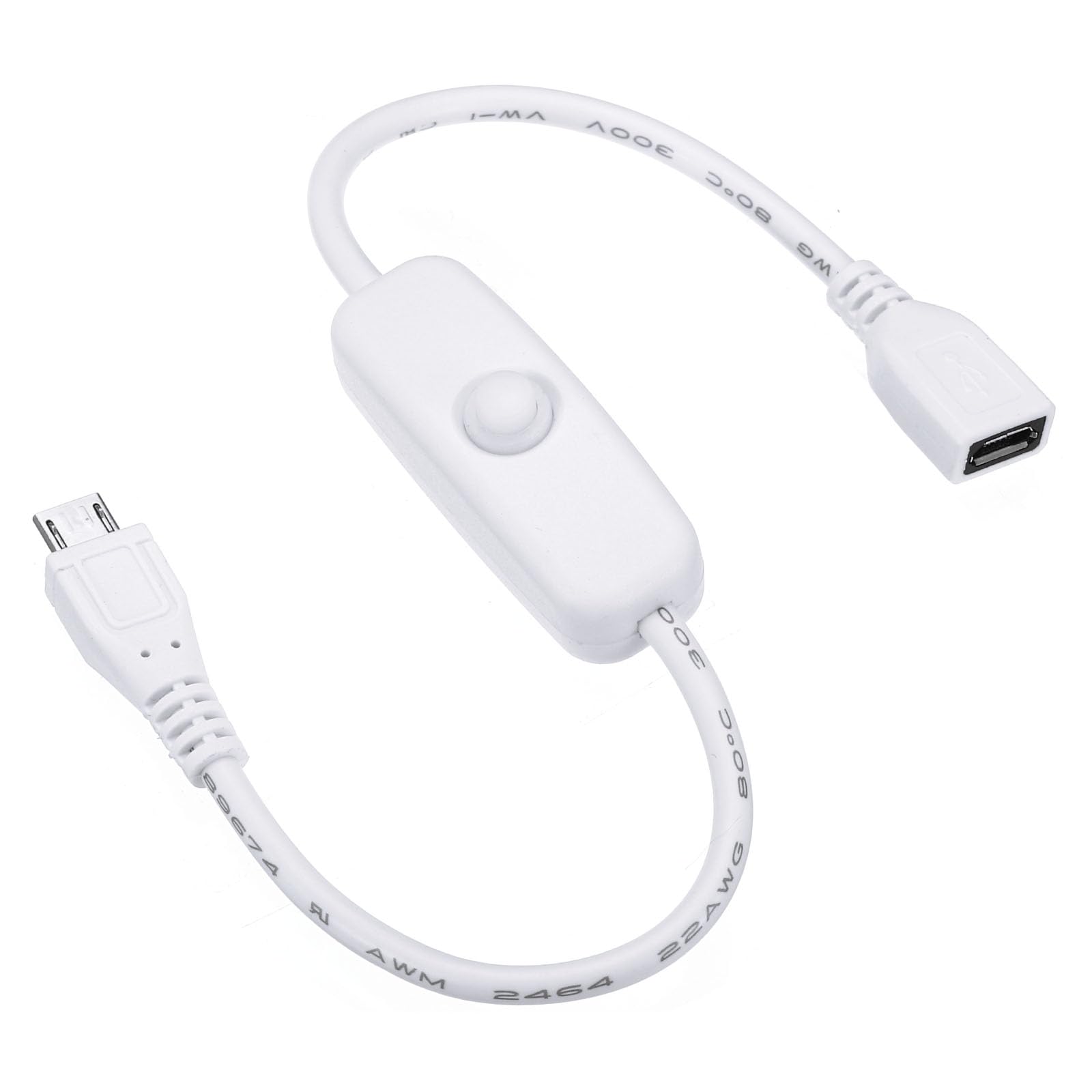 PATIKIL USB DC Estensione Cavo con ON/Off Interruttore, 2pz Maschio Estensione Cavi Alimentazione Adattatore Supporto Controller per Fan LED Strisce, Nero