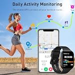 Smartwatch Herren Damen, 1,96" HD 2025 Fitnessuhr Smart Watch mit Telefonfunktion, 115+ Sportmodi Schrittzähler Armbanduhr, Herzfrequenz SpO2 Schlafmonitor, IP68 Wasserdicht Sportuhr für Android iOS – Bild 2