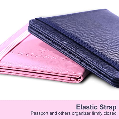 2 Pack Passport And Vaccine Card Holder Combo, Passport Holder Wallet Cover With Vaccine Card Slot, Travel Accessories For Women And Men #TOP3