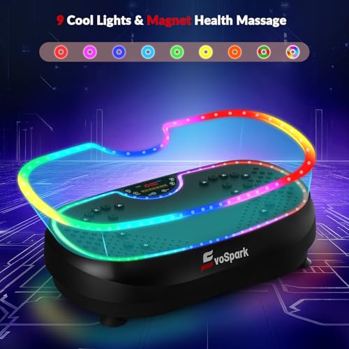 Image of Vibration Plate Exercise Machine, 2026 EvoSpark Dual Motor Vibration Plate for Lymphatic Drainage, 3D & 4D Whole Body Vibration Plates for Weight Loss, Shaker Workout Equipment for Women Men Home