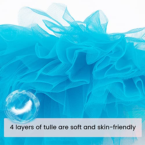 Simplicity Tutus For Girls Kids Girls 4 Layered Tulle Skirt For Girls Tutus For Toddlers Blue Tutu, Peacock Blue, 2-5 Years #TOP2