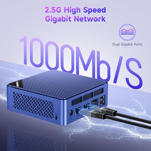Image of Mini PC,Intel 12th Alder Lake N100 Mini Computer,16GB RAM 512GB SSD,Triple 4K Display /2*USB 3.0 /Dual WiFi /Bluetooth /Full Function Type-C /Dual LAN /Support 64GB RAM and 2TB SSD Extensions