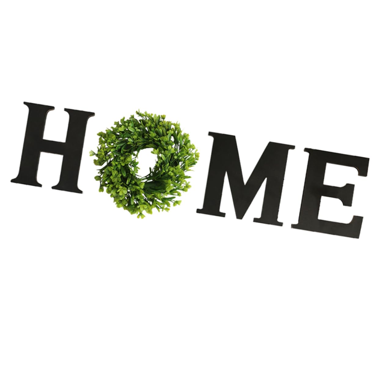 Adorno Colgante de Madera Home, Letras Negras para Pared