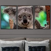 3 Piece Framed Canvas Wall Art Cuddle Up Rustic Urban Canvas Prints Home Artwork Decoration for Living Room,Bedroom - 16