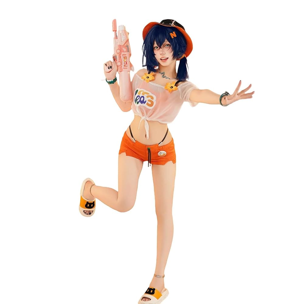 ゼンレスゾーンゼロ リン 水着 コスプレ衣装 S ゼンゼロ ゼンレスゾーンゼロ ゼンゼロ リン-Belle 「夏色ブルースカイ