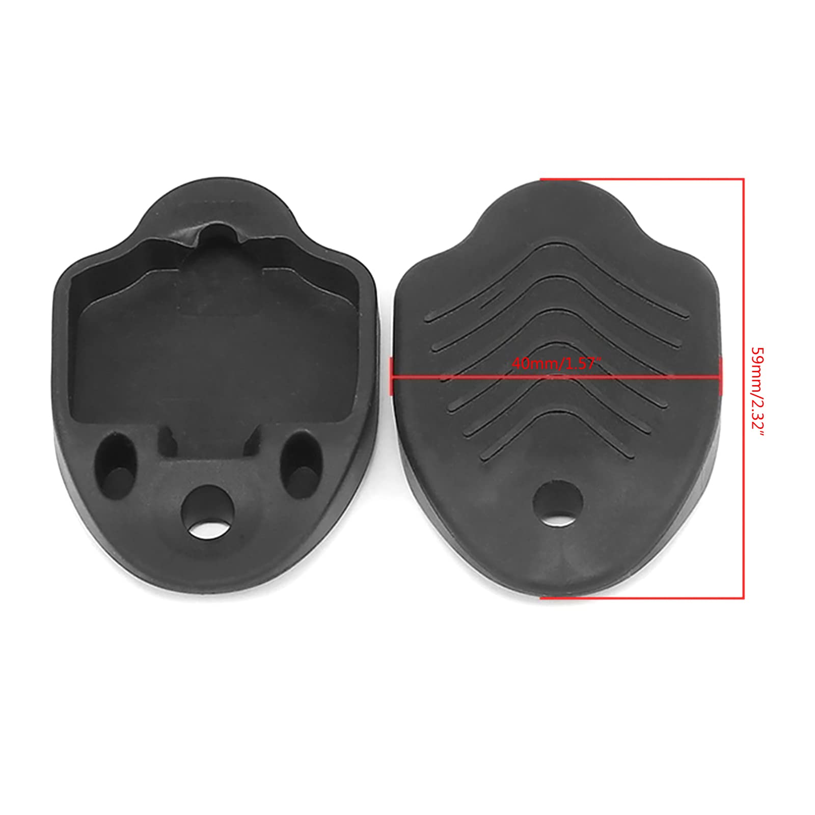 COOLHOOD 1 Pair Bike Cleat Covers Mountain Bike Shoes Anti-Slip Cleats Protector Self Lock Rubber Cycling Pedal Cleat Covers Rubber Cleat Covers Protector