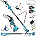 2-in-1 6 In Mini Chainsaw & Electric Pole Saw, Electric Pole Saws for Tree Trimming, 21V Cordless Battery Chainsaw Powered with 2 Batteries, Auto-oil, Chain saw for Tree Pruning/Wood Cutting