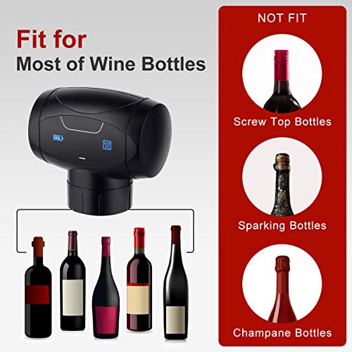 marofin Electric Wine Saver Vacuum Pump with Wine Stopper-Wine Bottle Sealer - Thumbnail 4