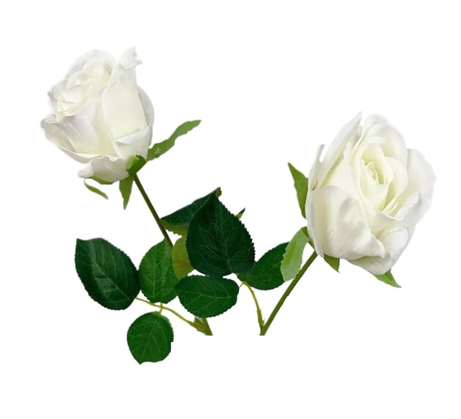 Casetlong 7pcs Artifical FlowersMarrige Decor Bouquet Wedding Party Home Arrangement(White)