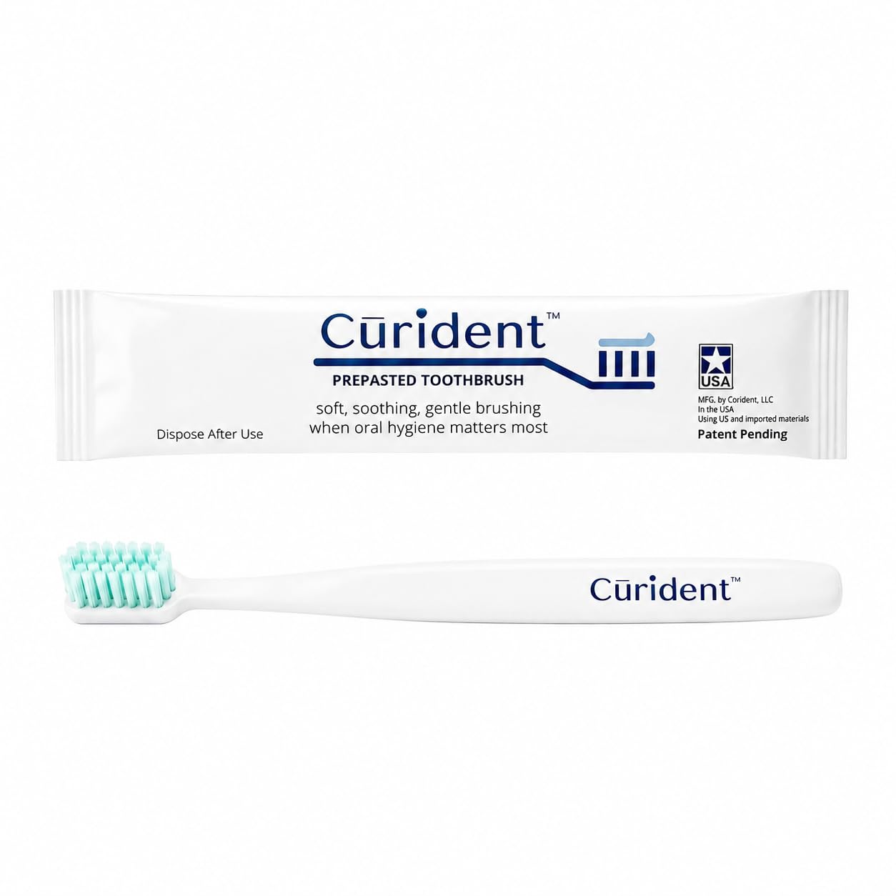 Spazzolino da denti extra morbido, monouso, senza SLS, formula naturalmente lenitiva con idrossiapatite rimineralizzante fornisce un'igiene orale delicata alle bocche secche e sensibili derivanti dal
