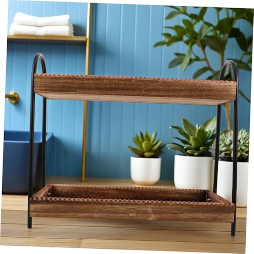 Badezimmer-Regal aus Holz, Nizer, Hautpflege, Make-up, Vani-Tablett, platzsparend, für Küche, Bad, Arbeitsplatten, Slish Design