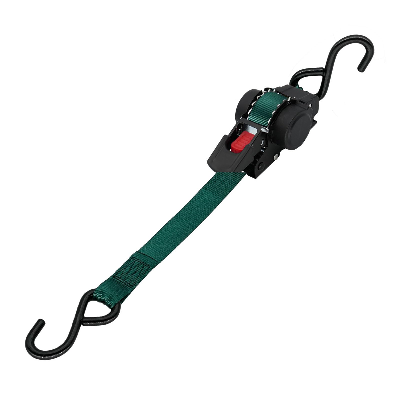 banapoy Spanngurte mit Ratsche, 2 Stück, Einziehbare Ratschengurte mit 2,5 cm Schlaufengurt für LKW, Motorrad, Anhänger, Ski, Boot, Kajak, 3,5 M, 1800 Lb Bruchfestigkeit