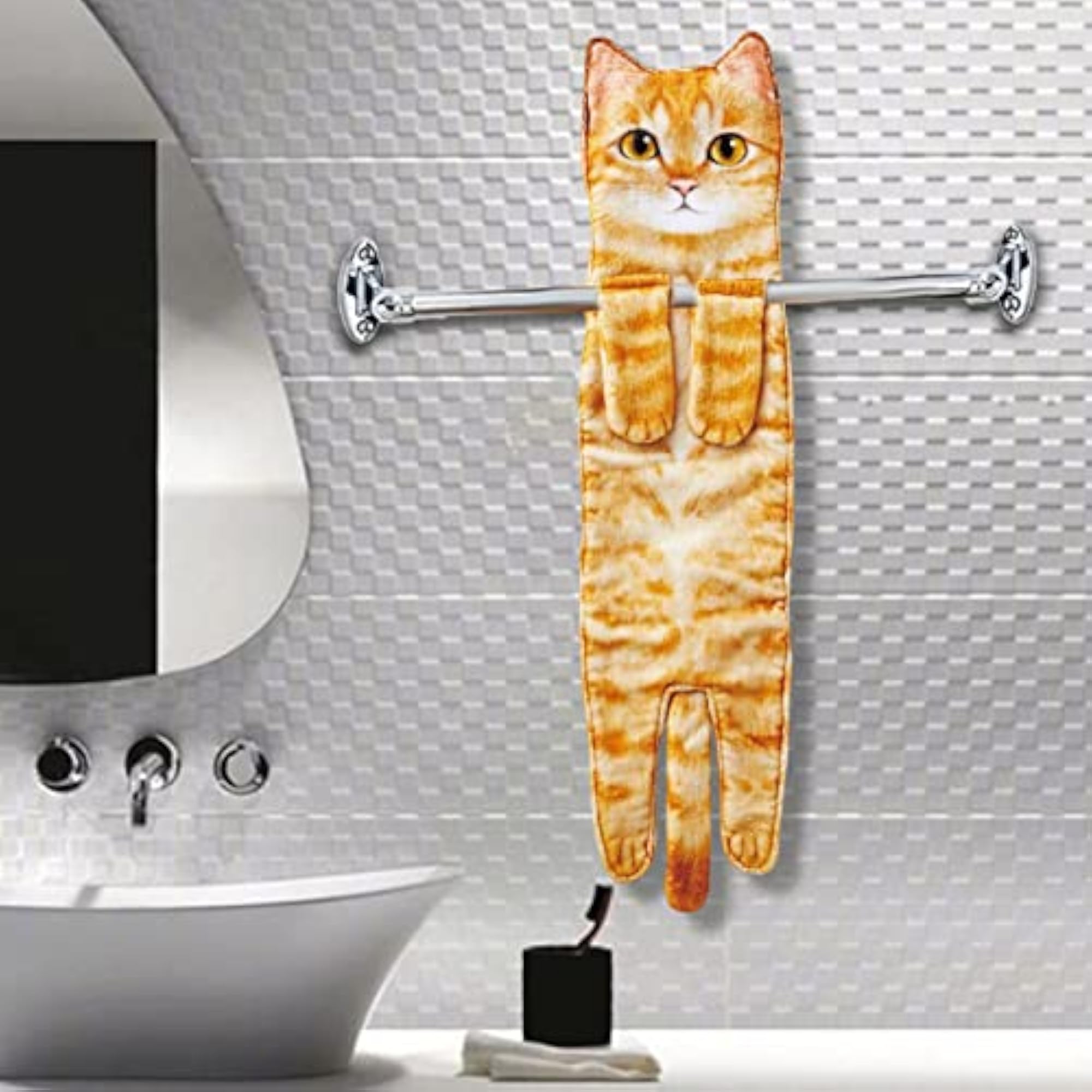 2Pcs Multipurpose Funny Hand Towels Absorbent Soft Drying Towel