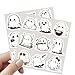 50PCS Ghost Stickers, Cute Ghost Stickers, Cartoon Decor Deacls for Water Bottles,Laptop,Cup, Phone