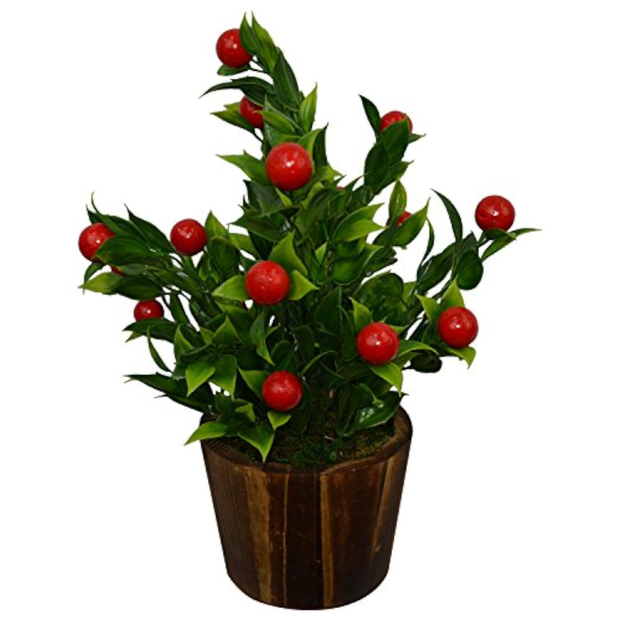 Artificial Plant Bonsai Fruit Bunch in Big Pot, Home Decor