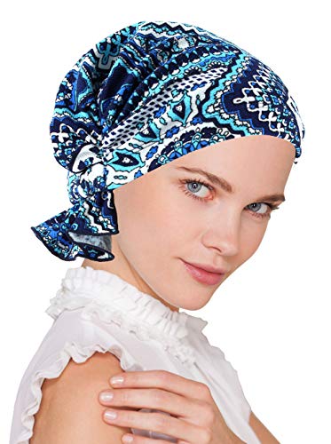 Turban Plus The Abbey Cap in Poly Knit Chemo Caps Cancer Hats for Women