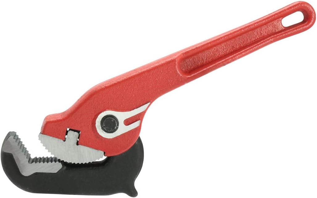 10-inch Chrome Alum Steel Hook Jaw Rapid Grip Pipe Wrench Red (0e091bb43ec0a3330f4c942c8454c552)