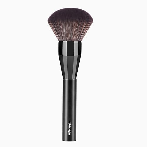 Vela.Yue Cepillo grande del maquillaje de la cara grande del colorete del bronceador mineral flojo del cepillo del maquillaje de la cara del cepillo