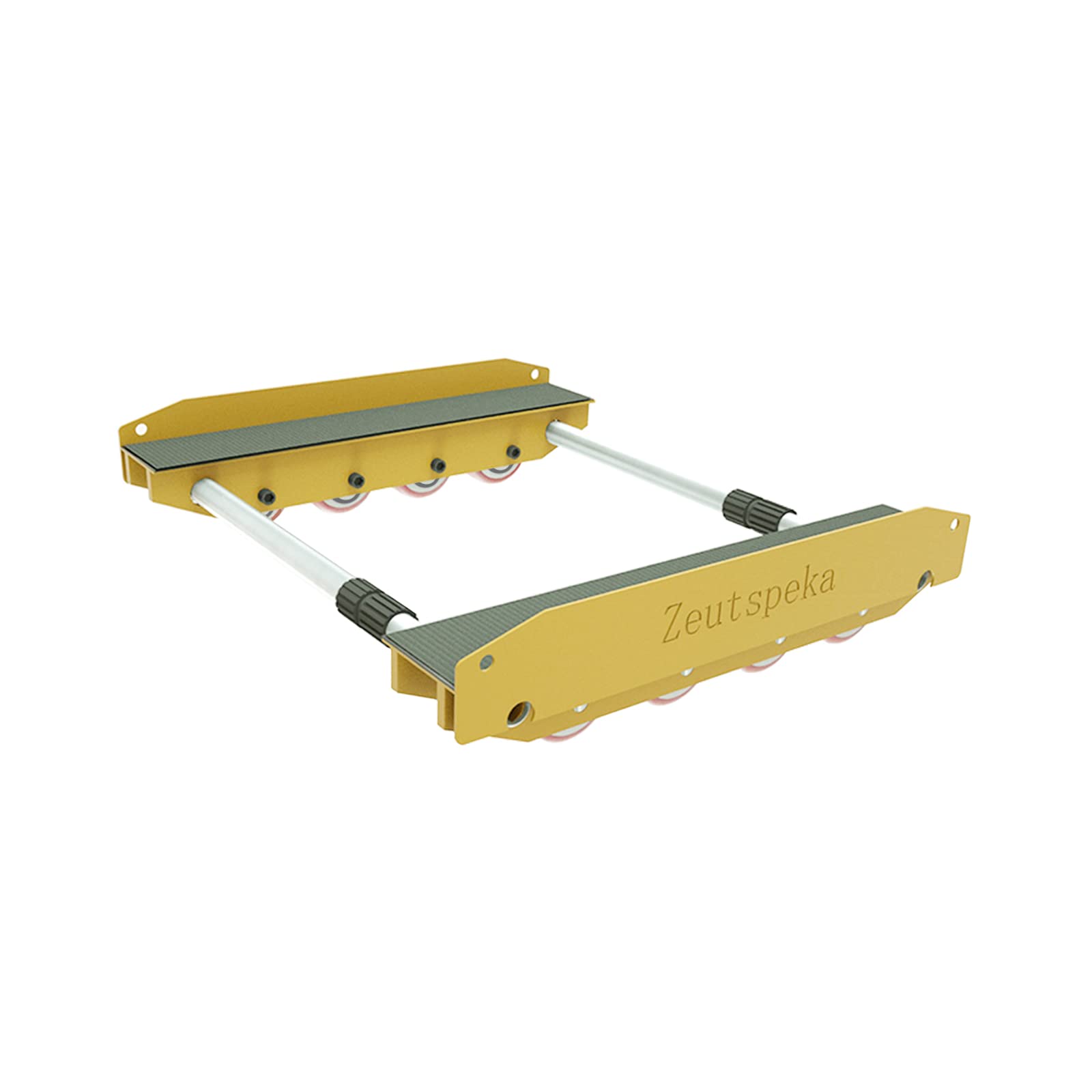 ZEUTSPEKA All Terrain Mover Dolly, 2000LBS Load Capacity Heavy Duty Moving Dolly for Furniture/Pallet/Boxes（Gold） Gold-1500lbs