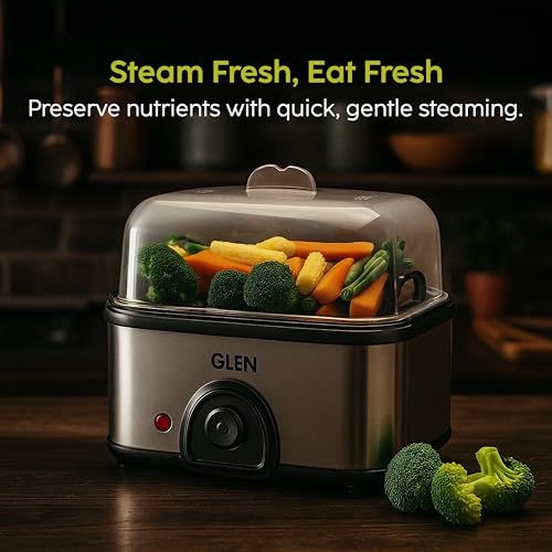 Image of Egg Boiler Steamer Boils upto 8 Eggs Auto shut Off, Push Button Start 350W (SA3036EBS)