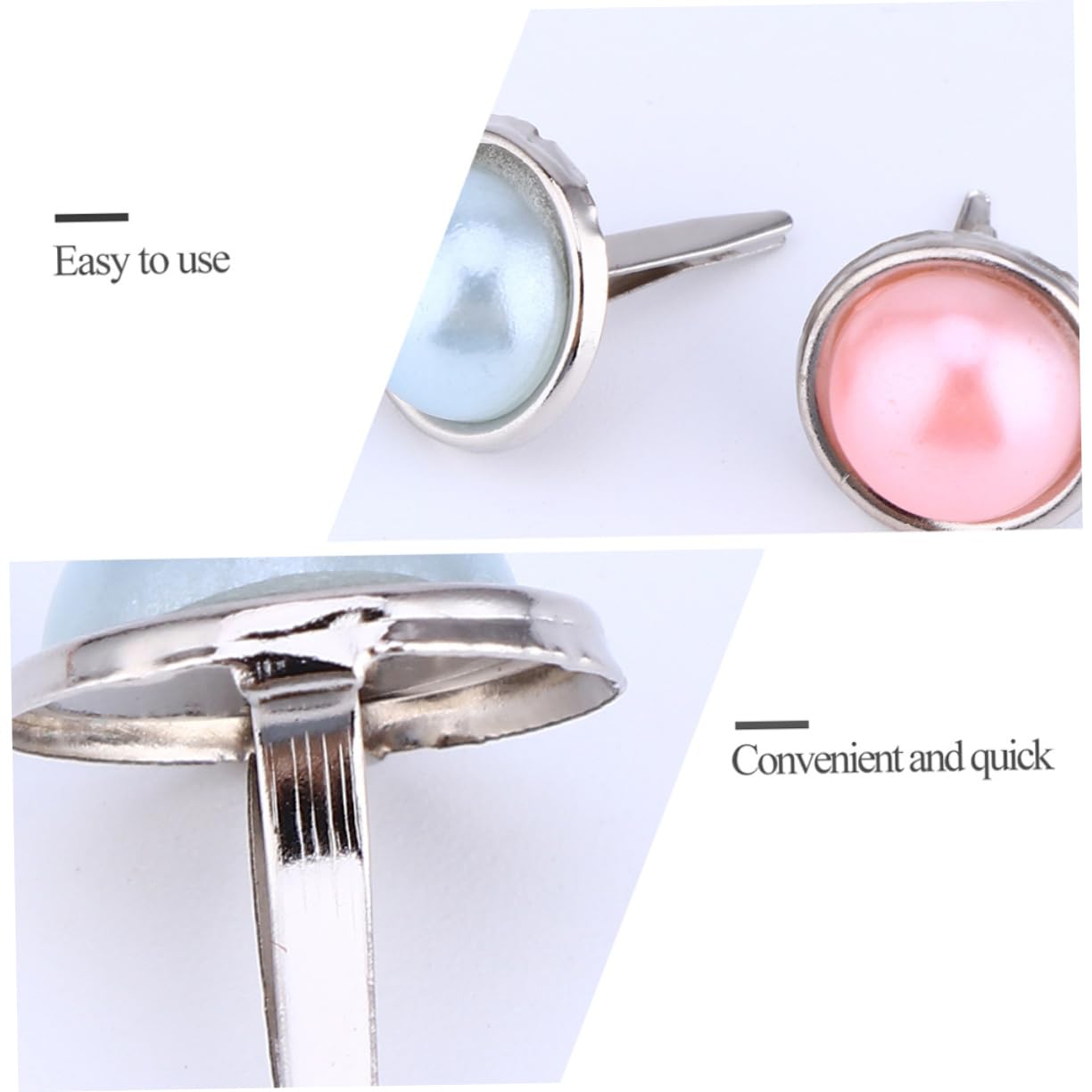 BEBEMOKO 100Pcs Mini Brads for DIY Crafts Durable Paper Fasteners Random Colors for Handmade Projects Scrapbooking and Clothing Decoration Random Color