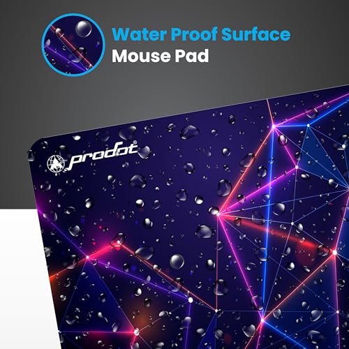Image of ProDot Mouse Pad 230X190X3mm with Waterproof Surface & Anti-Slip Rubber Base Stitched Edges Gaming Mouse Pad for Laptop, Compatible with Laser and Optical Mice - Multy Color