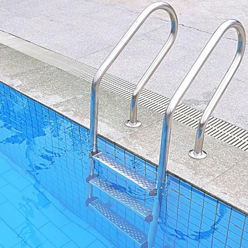 Escalera para piscina 3 peldaños de acero inoxidable miniatura 6