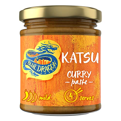 Blue Dragon Katsu Curry Sauce Paste 170g | Mild Spice | Serves 4 | Authentic Japanese Flavoured | Rich & Warming Cooking Sauce Paste