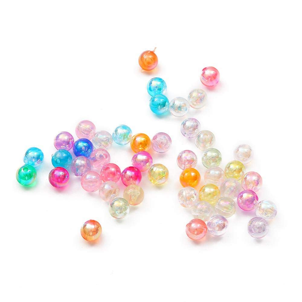 30 Pièces De Perles De Cylindre Acryliques De Couleur Mate/transparente/AB De 12x7mm, Perles D'espacement Amples Pour La Fabrication De Bijoux, Bracelets Et Accessoires De Bricolage