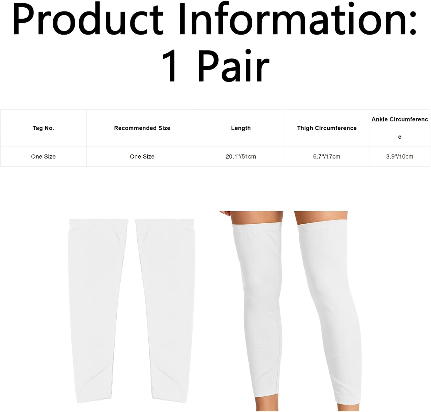 iiniim Leg Sleeves Compression Long Knee Sleeve UV Protect for Men Women Sport Basketball, Road-Bike
