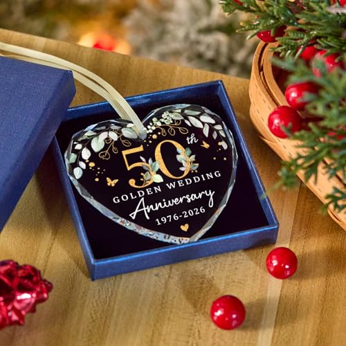 Image of 50th Wedding, Happy 50th Anniversary Ornament
