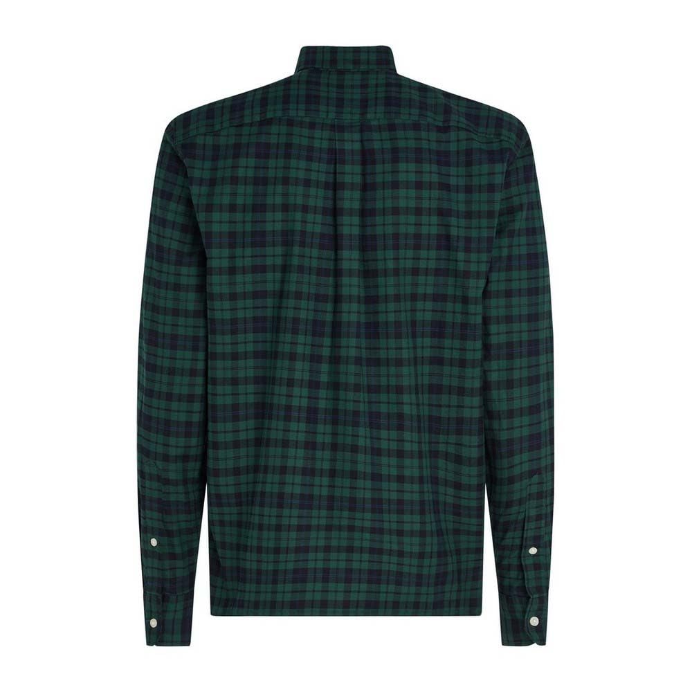 Tommy Hilfiger Męska koszulka merceryzowana Blackwatch RF MW0MW41493 L/S Koszula, niebieska, L, Niebieski (Preppy Navy/Check), L