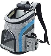 Tineer Haustier Hund Träger Rucksack, Haustier Tragetasche mit Mesh für mittelgroße Hunde Katzen,...