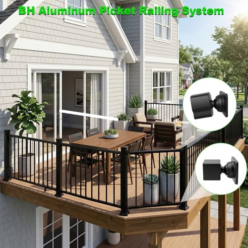 Supports de garde-corps pivotants orientables pour angles et rampes - 6