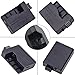TKDY LP-E5 Dummy Battery and ACK-E5 Continuous AC Power Adapter DR-E5 DC Coupler Charger Kit for Canon EOS Rebel XSi XS T1i, 450D 500D 1000D, Kiss F X2 X3 DSLR Cameras.
