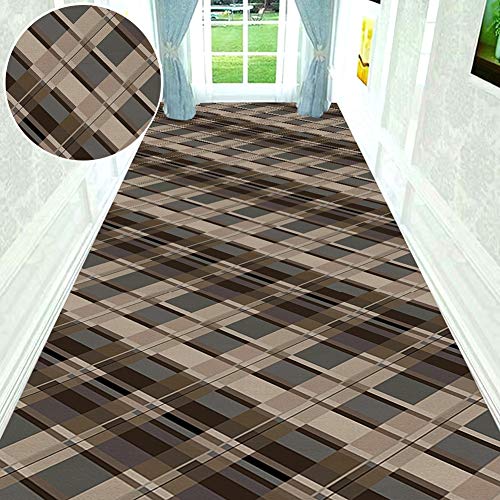 Alfombra de pasillo para hogar de diseño geométrico rectangular ZRUYI 3