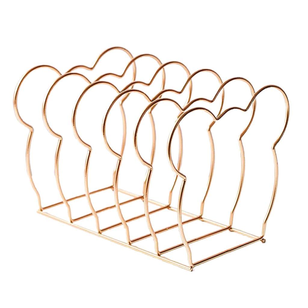 CALANDIS™ Wrought iron Storage Rack Bear Shape Storage Organizer Shelf Rose Golden | Home D?©cor-image-14