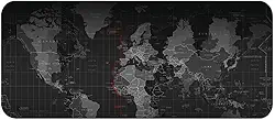 80 x 30cm Tapete De Mouse Grande Antiderrapante De Mapa Do Mundo Espesso 90x40cm (30 * 80CM)