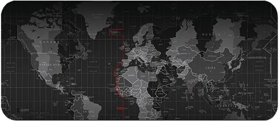 80 x 30cm Tapete De Mouse Grande Antiderrapante De Mapa Do Mundo Espesso 90x40cm (30 * 80CM)